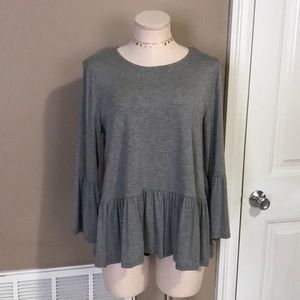 Boutique top with ruffles